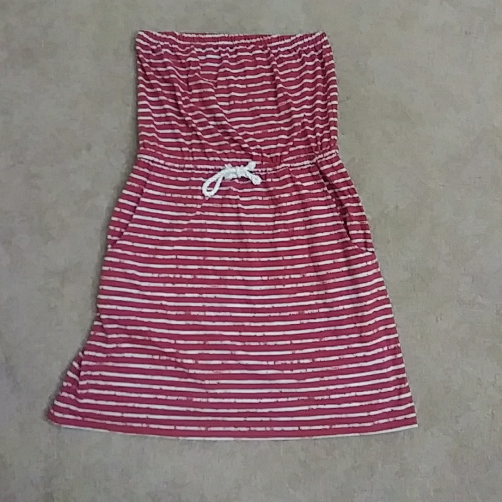 Preppy Red and White Coverup